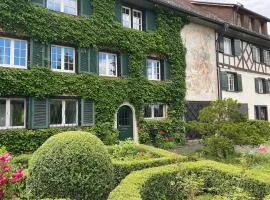 Historisches Fachwerkhaus mit Blick auf den See