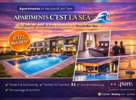 Apartments C'EST LA SEA - Whirlpool-Suite oder Dachterrassen-Suite - Pets welcome – hotel w mieście Neusiedl am See