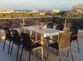 Narlı sea & mountain villa plaja 550m 70m2 açık teras, khách sạn ở Edremit