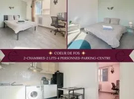 Coeur de Fos-Centre Ville-CLIM-Plages-Parking-4 personnes