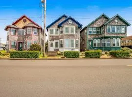 Ocean-view home with private hot tub fireplace & grill - walk to beach