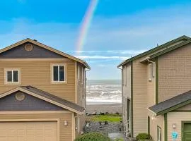 Beachy dog-friendly home with ocean views easy beach access & private hot tub
