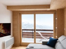 Appartement alpin, vue imprenable, 4 vallées, hotel v destinácii Bruson