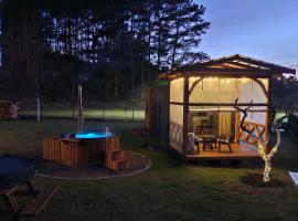 Święty Spokój Bielinek balia jacuzzi taras Chojna Cedynia, hotel i Cedynia