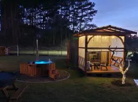 Święty Spokój Bielinek balia jacuzzi taras Chojna Cedynia