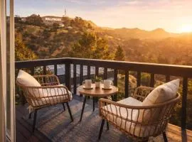 Hillside Retreat with Balcony Views of the Hollywood Sign