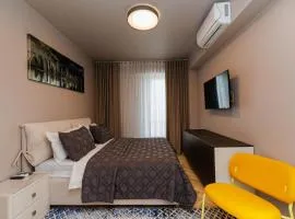 Luxury Airport Studio with Balcony Cozy & Modern