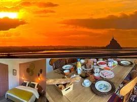 Parenthèse poétique face au Mont-Saint-Michel, entre nature vivante, animaux et petit-déjeuner festin