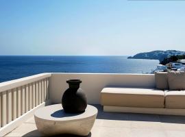 Guesthouse in Mikonos with private pool, hotel en Paraga