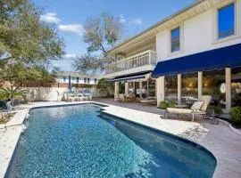 Private pool, 3 bedrooms, 3 bathrooms, 2 car garage with EV charger, across from beach access