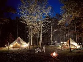 RRG Glamping Tent, Heated, Fire Pit, Hot Tub
