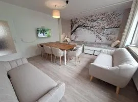 Bright 3-Bedroom Apartment, Balcony, Accommodates up to 7 guests