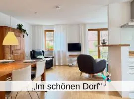 Ferienwohnung Im schönen Dorf - idyllische Lage mit Terrasse und Garten