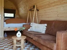 Glamping Pod in de natuur Eigen badkamer