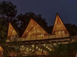 SaffronStays Shambhala Bodhi - 3-BR villa overlooking Pawna Lake with private pool, jacuzzi, and lounge areas