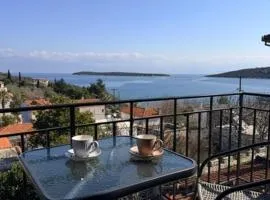 Mitzelitsa Guest House - Stunning Sea View Retreat - Amaliapoli - Balcony - 2-4 Guests