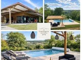 Maison contemporaine en bois avec piscine