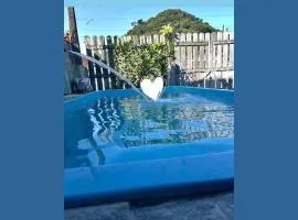 Recanto da Família, casa com piscina na Praia do Itaoca em Mongaguá