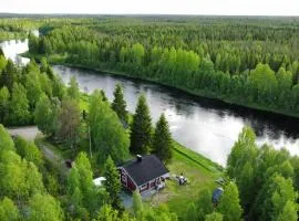Lapin Villa Hiisi joen rannalla