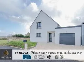 TY NEVEZ - Jolie maison neuve avec petite vue mer