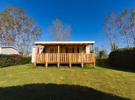 Bungalow camping 4 étoiles, piscine chauffée, clim