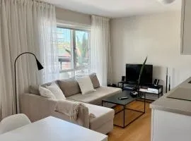 Central modern apartment with balcony and pier