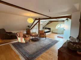 Dachstudio in tierfreundlicher Hofreite, Hotel in Stadecken-Elsheim