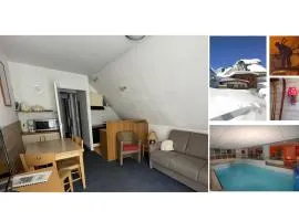 Studio 4 personnes à Gourette avec piscine - FR-1-859-22