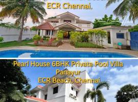 Pearl House Villa Panayur & Uthandi 4BHK VIlla with Private Pool ECR Beach, Chennai, hotel en Chennai