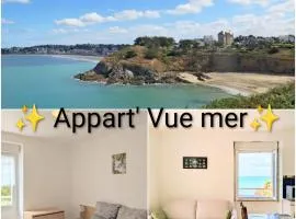 Appart vue mer-au pied du chemin de randonnée " Bassan"