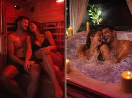 Love Room " Villa Donuts" , Spa, Jacuzzi, Sauna, 2 Bedrooms