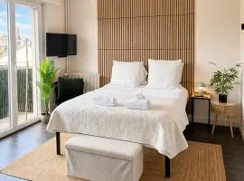 Studio 26 m2 à Mulhouse - Terrasse & Stationnement - Accès UHA & Tram