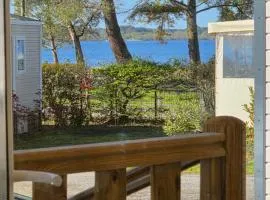 Mobil home 6 8 personnes vue lac camping le pipiou 4 étoiles
