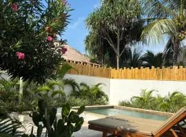 Pink Door Villa Gili Air, private pool & kitchen