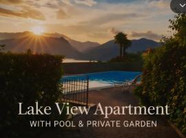 Modern Apartment with Pool & Lake View Luino, hotell sihtkohas Luino