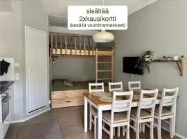 Ski-in Vuosselin Helmi C11 - 2xkausikortti, kesällä Ruka vauhtirannekkeet