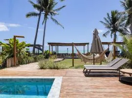 Luxury beachfront house at Praia do Marceneiro in Milagres