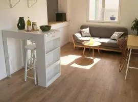 Studio avec petit jardin calme et proche de la mer