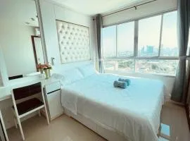 NL-市区高层海景公寓-门口有双条车-室内设施齐全-近 Terminal 21-免费游池和健身-Lumpini