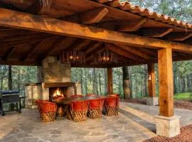 Cabaña amplia, calida y familiar dentro del bosque