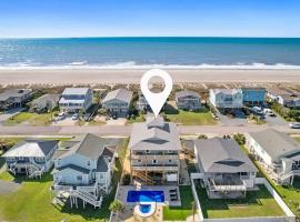 334 By The Shore Private Pool, Spa, Ocean views, hôtel à Holden Beach