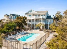 Genuine Holden Beach Ocean front with private pool and great beach views, hôtel à Holden Beach