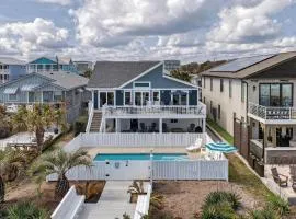 Sea Monster Ocean front with private pool, Kure Beach
