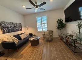 Modern Guest Suite with Living Room and King Bed