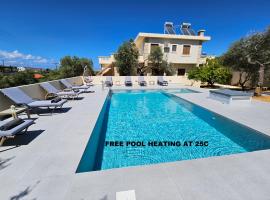 Villa Daratso with private heated pool view to the sea – hotel w mieście Daratso