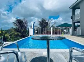 Appartement avec vue sur mer à Ducos, 80 m², piscine
