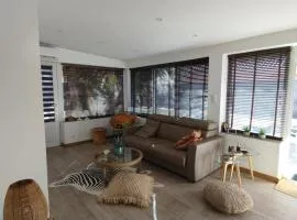 Les Palmiers, maison mitoyenne, quartier balnéaire, terrasses, clim