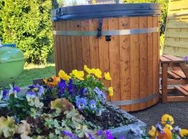 le chalet vert & bain nordique privatif Skadi tps de chauffe 1h30