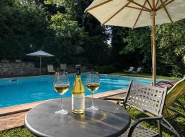Il borghetto - Casetta rustica con piscina e jacuzzi nel chianti، فندق في Turignano