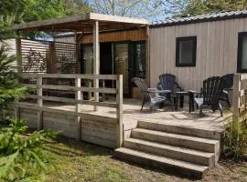 Mobil-Home tout confort climatisé 6p Camping Mayotte Vacances accès direct Lac de Biscarosse